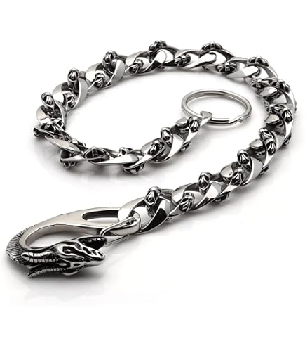 Amazon.co.jp: シルバー925 トライバルポールウォレットチェーン